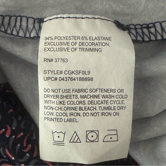 Callaway Golf Polo Shirt Mens Large All Over Print Peppers Opti Dri Stretch Navy - Picture 5 of 6